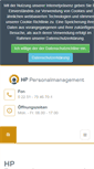 Mobile Screenshot of hp-personalmanagement.de
