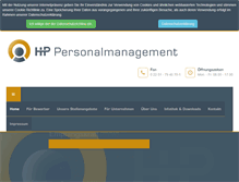 Tablet Screenshot of hp-personalmanagement.de